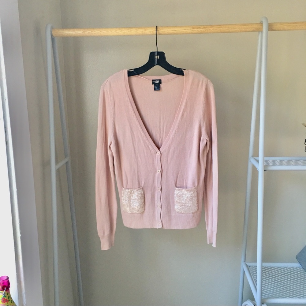 H&M Sequin Cardigan